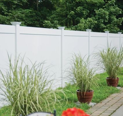 Fácil Instalação PVC Full Privacy Vinyl Yard Fence Panel