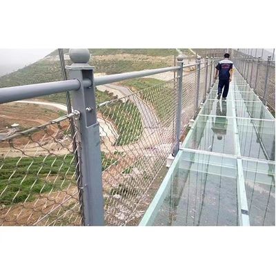 30*30mm Rede de corda de aço inoxidável forte e flexível para cercas de segurança