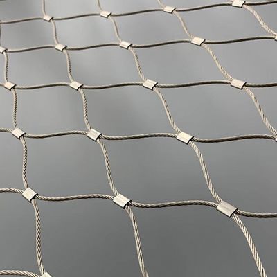 SS304 Ferrule Diamante Flexível Inox aço inoxidável Cable de arame Neta rede de corda