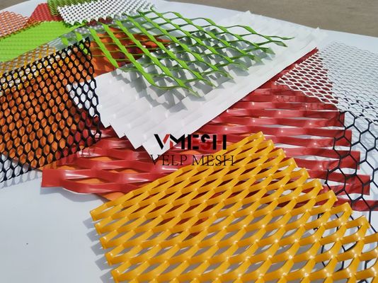 PVDF Alumínio Expandido Metal Mesh 5,5 mm 6,0 mm revestimento de parede fachadas ventiladas