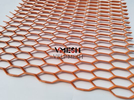 PVDF Alumínio Expandido Metal Mesh 5,5 mm 6,0 mm revestimento de parede fachadas ventiladas