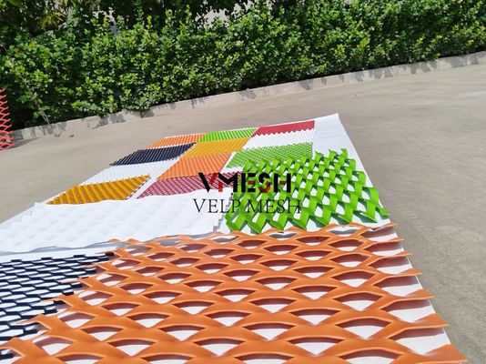 Ecrãs revestidas em pó de malha de alumínio de fachada decorativa expandida