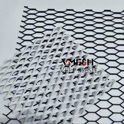 Painéis de malha de metal expandido de liga de alumínio leve para design de interiores