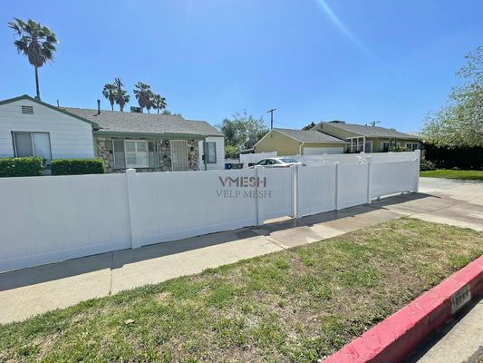 Área de piscina de pátio Vinyl Custom Fence 6x8ft