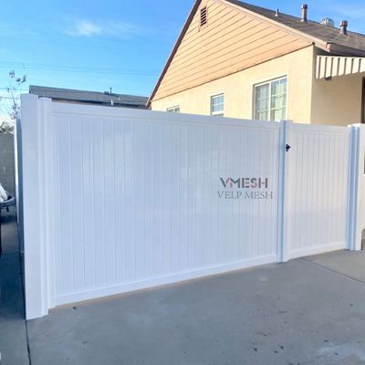 Jardim exterior PVC branco plástico Vinil vedação de privacidade