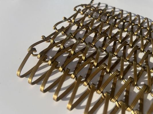 Grades Decorativas de Arame Grelhas Arquitetônicas Malha de Arame Chata Ondulada Malha de Arame Tecida