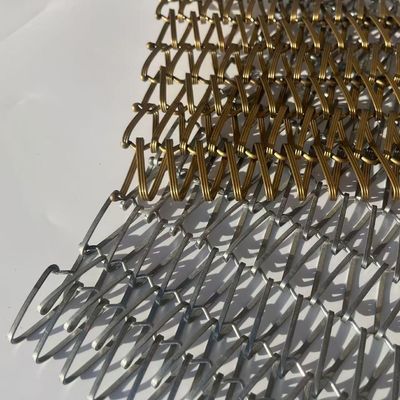 Malha de Metal Tecido em Aço Inoxidável 304 316 para Telas Arquitetônicas