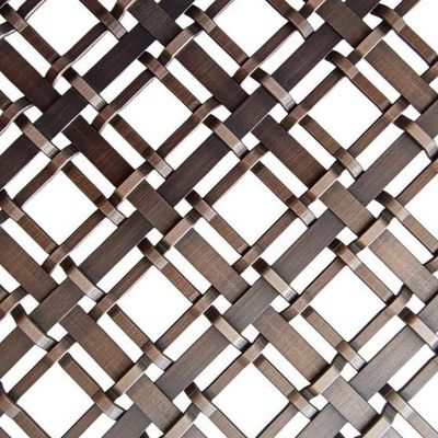 Painéis decorativos de aço inoxidável de malha de arquitetura de tecido