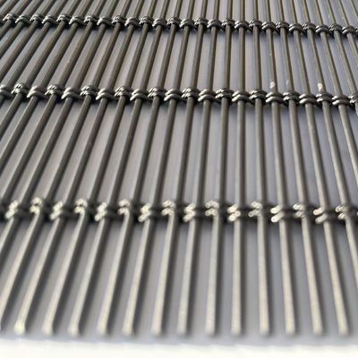 Rede de arame de alumínio decorativo para fachada e divisória Espessura 3 mm