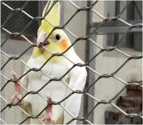 Tela de cordas de aço inoxidável de tipo anodizado tecido à mão para vedação de proteção