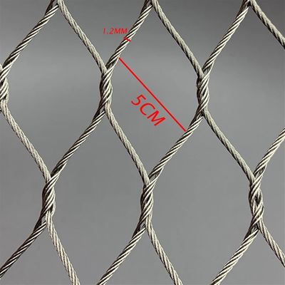 Tela de cordas de aço inoxidável de tipo anodizado tecido à mão para vedação de proteção