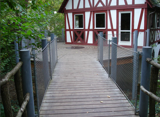 Malha de Cabo de Aço Inoxidável Flexível com Formato de Furo Diamante Resistente aos Raios UV e 10 Anos de Garantia para Cerca de Segurança