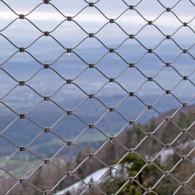 SS304 7*7 Rede de malha de arame elétrico flexível para cercas de zoológicos