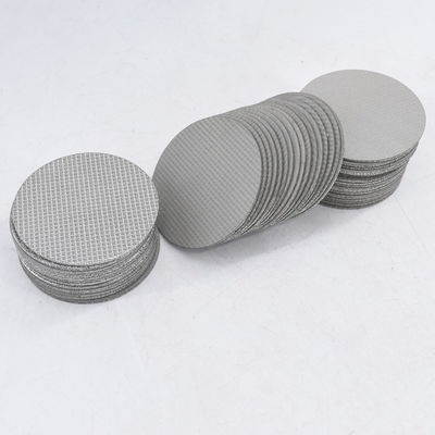 100 Microns Metal sinterizado 316 Filtro de aço inoxidável Disco Filtro multicamadas