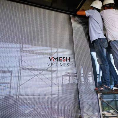 Revestimento antigo de bronze feito sob encomenda SS arquitetónicos frisaram Mesh Exterior Architectural Mesh Cladding do metal