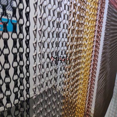 Cortina de vidro de malha metálica de alumínio para decoração residencial
