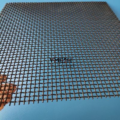 Painéis de metal arquitetônicos de tela de decoração de tecelagem lisa bonita personalizada