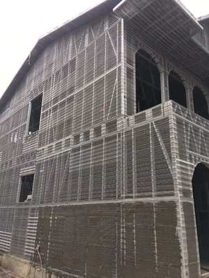 Sistema de moldagem de cimento de aço galvanizado para fundações de concreto armado