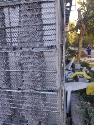 Malha de cofragem permanente para juntas de construção em aço galvanizado para concreto