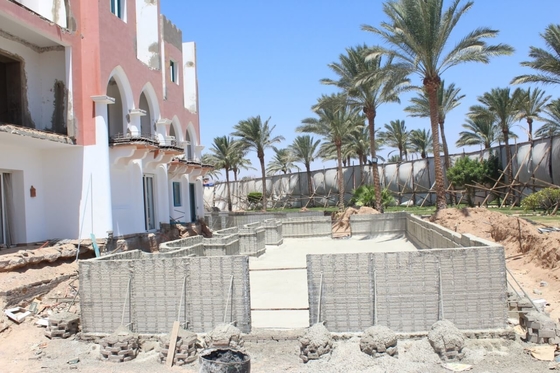 Forro de parede de concreto de alta resistência para projetos de construção na Maurícia