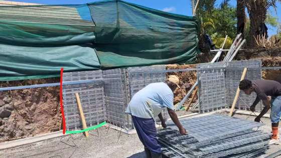 Malha do sistema de cofragem para vazamento de concreto Hy Rib