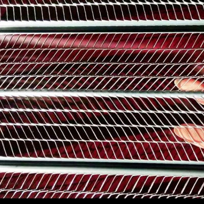 Rede de apoio de molduras de rede de torno de costelas de aço galvanizado 1,1 m x 3 m