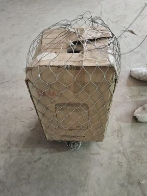 Malha de cabo de aço inoxidável com formato de furo de diamante e tamanho personalizável, antifurto, para cercas de segurança