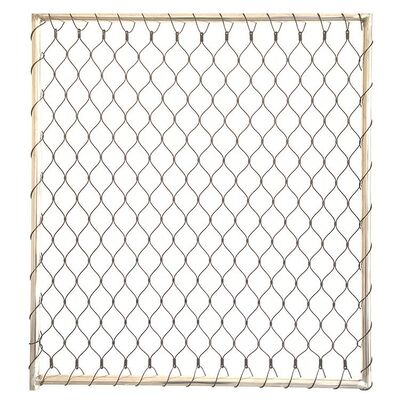 SS316 Malha de fio de corda de aço inoxidável, tecida flexível para protecção de varandas de aviários