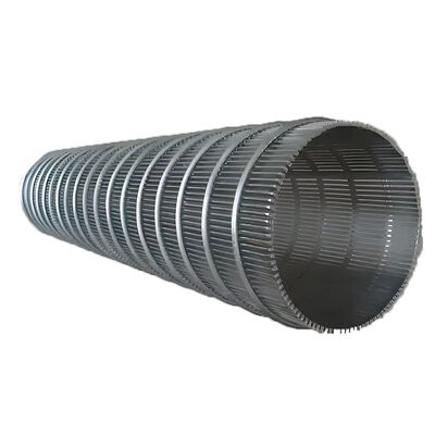 50 100 150 mícrons V de aço inoxidável em forma de malha de filtro de fio de cunha de tubulação de fio