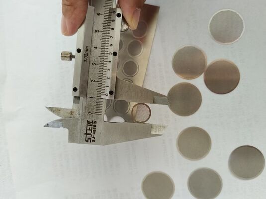 Disco de Filtro de Malha de Gravação SS304 de 1 mm sem Rebarbas por Fresagem Química