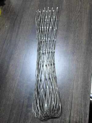 Saco de malha flexível do protetor da trouxa da malha da corda de fio do cabo virolado de aço inoxidável de grande resistência