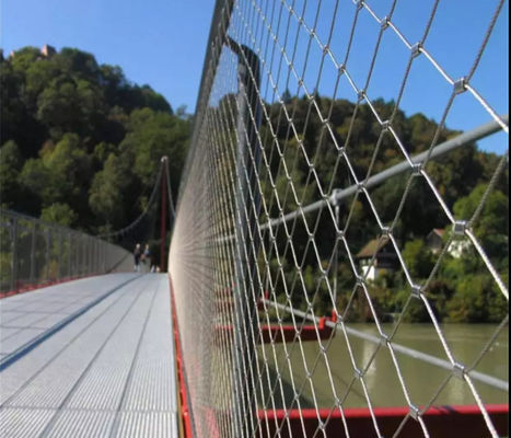 304 316 Malha de cordas de aço inoxidável para barrancos de pontes