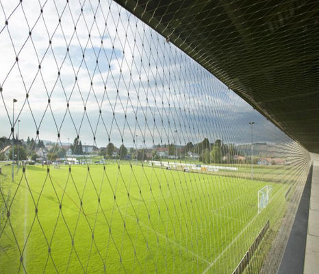 Rede de corda de aço inoxidável 304 tecida à mão para recinto de animais de zoológico