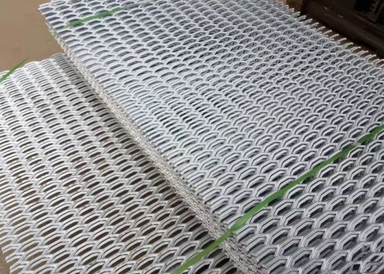 Aço carbono 4 mm Hexagon Hole expansão de malha de metal de trabalho pesado