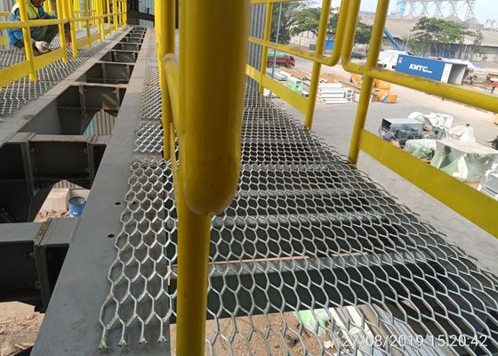 Chapa de metal expandido de aço galvanizado de 4,5 mm para plataformas