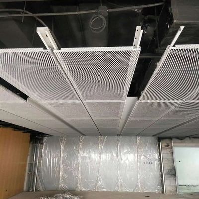1.22x2.44m Folha de alumínio de malha metálica expandida para decoração de edifícios