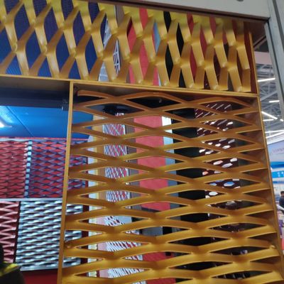 Revestimento em pó personalizado de alumínio revestido de malha metálica expandida
