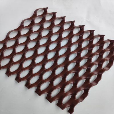 0.5mm espessura de alumínio expansão rede de arame metálico para painel de parede