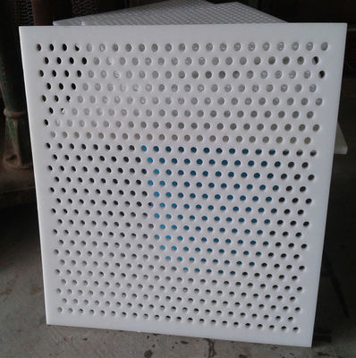 Painel de malha perforada de PVC branco 0,3-10 mm para indústria alimentar