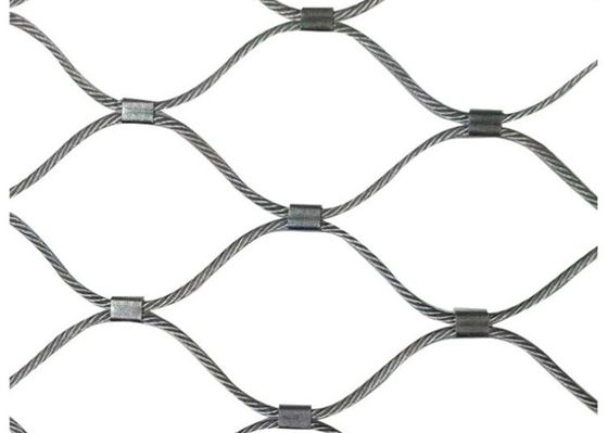 AISI 316 de aço inoxidável rede de fio de corda 4x4 polegadas para jardins zoológicos