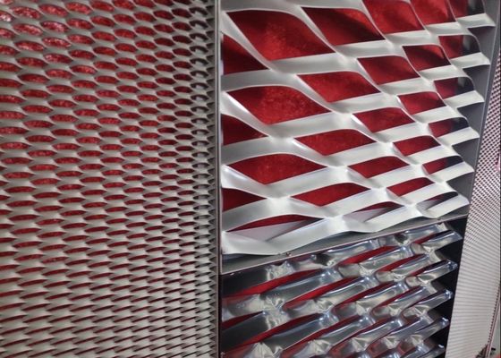Anodizado Alumínio Expanded Metal Mesh Ceiling 1060 3003 liga