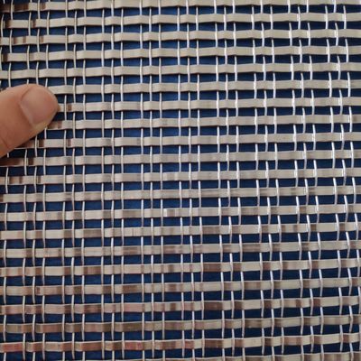 Ecrã de arquitetura de malha de arame tecido decorativo de aço inoxidável de 1 mm