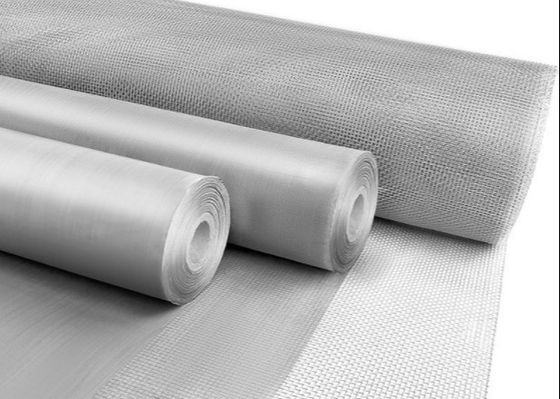 Rede de arame de aço inoxidável 100-300 microns 304 316 para filtragem