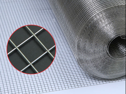 Rolo de tela de arame soldado de ferro galvanizado de 1x1 pol. para construção