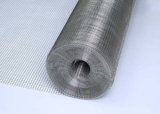 Rolo de tela de arame soldado de ferro galvanizado de 1x1 pol. para construção