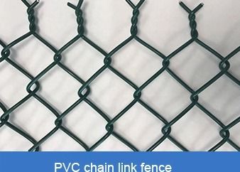 Cerca de malha de arame galvanizado revestida com PVC de 6 pés ASTM E2016 ISO9001
