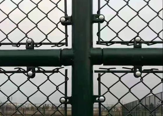 Cerca de malha de arame galvanizado revestida com PVC de 6 pés ASTM E2016 ISO9001