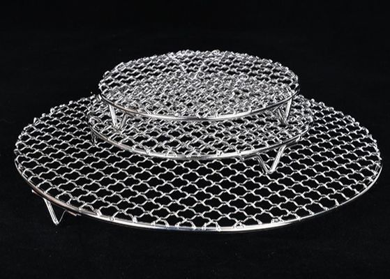 Grelha de Churrasco em Aço Inoxidável 304 Malha de Arame 450x600mm Grau Alimentício