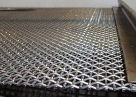 Aço inoxidável 304 Fechadura de malha de arame tecido encravado para telas de mineração