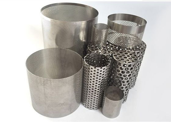 Tubos de filtragem de malha metálica perfurada de aço inoxidável 316 20 mm-2000 mm